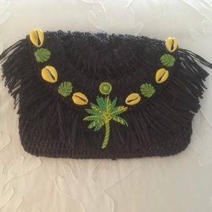 Navy Blue Mar Y Sol Palm Tree bag NWT